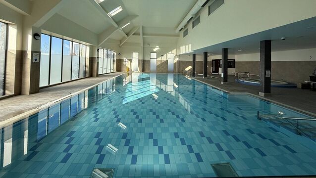 <p>The swimming pool at the former Abbeyfield Hotel in Ballaghaderreen. Splash Swim Schools Ireland has announced that it has taken over the running of the pool with a planned re-opening on Monday, April 28th. </p>