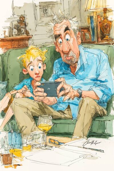 Where once wisdom flowed downhill from age to youth like water finding its natural level, now it gushes upward against gravity's pull. 	Illustration: Conor McGuire