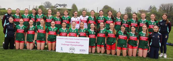 Mayo who were defeated by Galway in the Connacht LGFA U14A Gold Football final at the CoE, Bekan, last Saturday. Picture: Pauline Flatley.