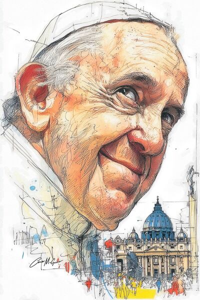 Both privately and publicly, Pope Francis was a bundle of contradictions. Illustration: Conor McGuire