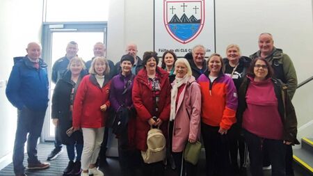 Local Notes: A group of Irish speakers visit Cill Chomain GAA Club.