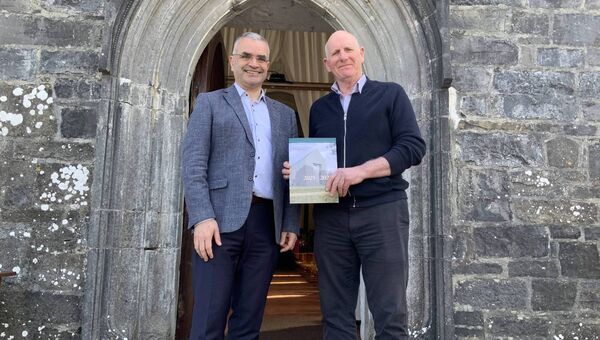 Minister Dara Calleary and Padraic O’Connor pictured at Ballintubber Abbey during the recent “New Chapter” Strategy Launch. Picture by Tom Quinn