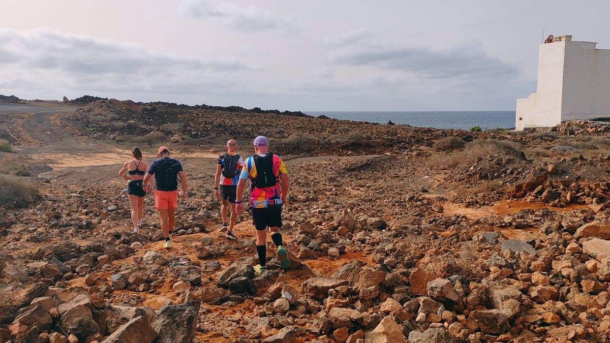 Conquering another climb in the Canaries