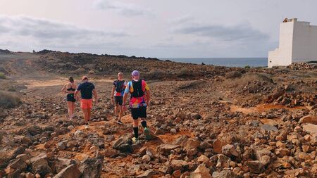 Conquering another climb in the Canaries