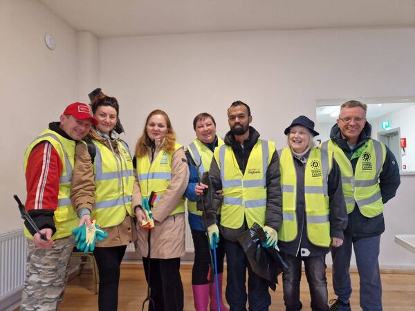 Volunteers who were involved in the recent Good Friday cleanup organised by Ballyhaunis Tidy Towns.