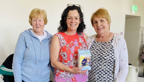 Bernie Thomas, Janine Hoban and Catherine Hoban pictured at the recent Alzheimer’s fundraiser coffee morning in Errew Community Centre.