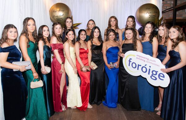 Members of Ballina NYP Club at the Mayo Foróige Prom Ball 2025 in the Castlecourt Hotel in Westport.	 Picture: Alison Laredo