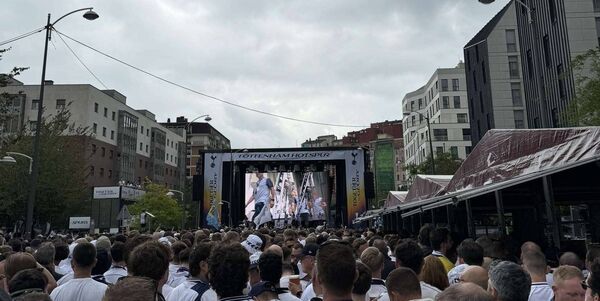 The Spurs fanzone in Bilbao. The Spurs fanzone in Bilbao.