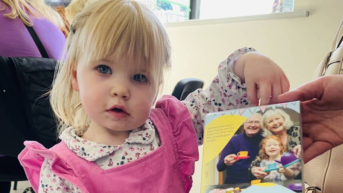 Local Notes: Lily Neary at Errew Centre with the Alzheimer's fundraising box.