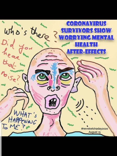 Joan Geraghty explores the year 2020 and Covid-19 in a series of illustrations and cartoons. Joan Geraghty explores the year 2020 and Covid-19 in a series of illustrations and cartoons.