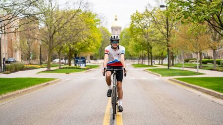 US man embarks on epic cycle in memory of Mayo grandmother