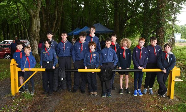 Members of the 5th Mayo (Ballina) Scout Troup are pictured at the turning of the sod for their new den in Belleek, Ballina. Picture: John O’Grady Members of the 5th Mayo (Ballina) Scout Troup are pictured at the turning of the sod for their new den in Belleek, Ballina. Picture: John O’Grady