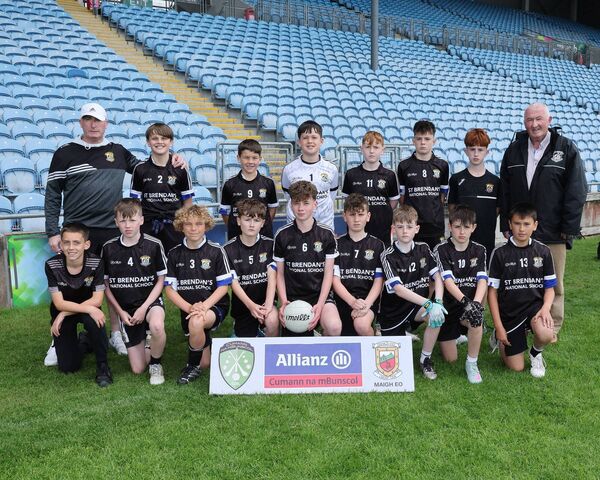 The boys of St Brendan's NS in Kilmeena who were defeated by Tourmakeady NS.