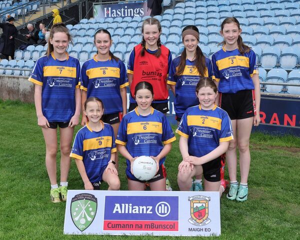 Carramore NS who were narrowly defeated by Carn NS in the Division 5 Girls final.