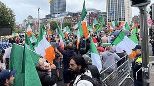 Anti-racism and anti-immigration demonstrations held in Dublin city Anti-racism and anti-immigration demonstrations held in Dublin city
