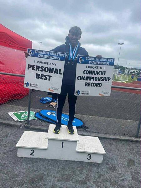 Local athlete Patrick Cuddy from Tooreen won three gold medals in the under 16 grade recently at the 123 Connacht Athletics Championships in Sligo. He also represented Connacht recently in the Tailteann Games.