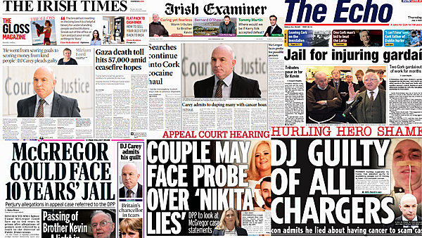 What the papers say: Thursday's front pages
