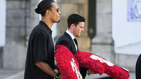 Liverpool squad bid emotional farewell to Diogo Jota at team-mate’s funeral