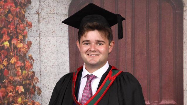 Dr Fred Sargaison, son of Dr Margaret O'Grady and Dr Andrew Sargaison, Ballinasloe, and grandson of the late Bill and Maureen O'Grady, Kilmore House, Kilkelly, who was conferred with MB BCh BAO degrees at University of Galway recently. Fred was educated at Lawrencetown Primary School, Co Galway and Clongowes Wood College, Co Kildare. He has taken up an appointment at University Hospital Galway. <p>Dr Fred Sargaison, son of Dr Margaret O'Grady and Dr Andrew Sargaison, Ballinasloe, and grandson of the late Bill and Maureen O'Grady, Kilmore House, Kilkelly, who was conferred with MB BCh BAO degrees at University of Galway recently. Fred was educated at Lawrencetown Primary School, Co Galway and Clongowes Wood College, Co Kildare. He has taken up an appointment at University Hospital Galway. </p>