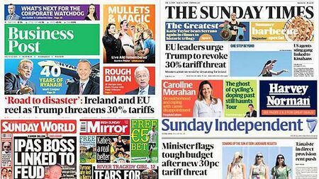 What the papers say: Sunday's front pages