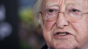 Michael D Higgins lays wreath to mark National Day of Commemoration