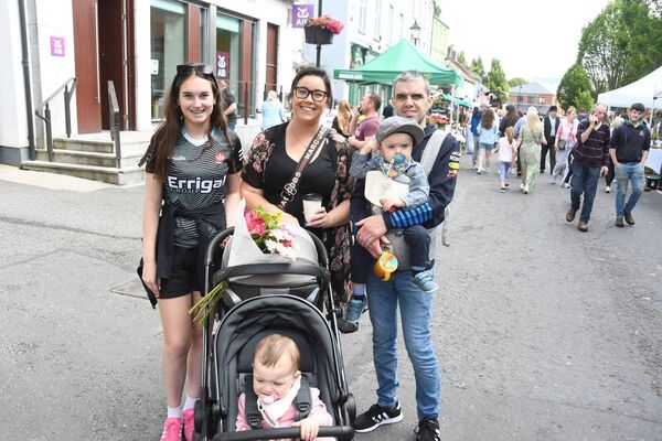 Enjoying Ballina Heritage Day were Chloe Bourke, Imogen Bourke, Aoife Dunne, MJ Bourke and Kevin Bourke. Picture: John O'Grady Enjoying Ballina Heritage Day were Chloe Bourke, Imogen Bourke, Aoife Dunne, MJ Bourke and Kevin Bourke. Picture: John O'Grady