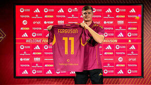 Ireland striker Evan Ferguson joins AS Roma in loan move