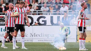 Teenager and man in hospital after Derry City and Bohemians fans 'attack each other' Teenager and man in hospital after Derry City and Bohemians fans 'attack each other'