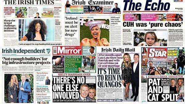 What the papers say: Wednesday's front pages