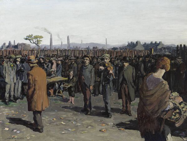 The Jack B Yeats painting 'Singing The Dark Rosaleen, Croke Park' (1921).