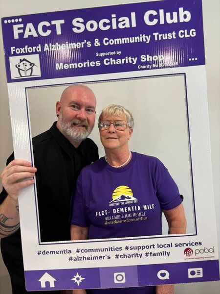 Declan and Margaret Howley. Declan is the manager of the Foxford & District Alzheimer Trust. Declan and Margaret Howley. Declan is the manager of the Foxford & District Alzheimer Trust.