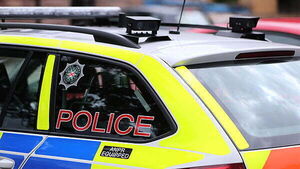 Man arrested after suspected stolen car damages taxi and police vehicles in Belfast