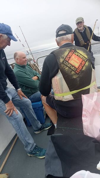 Members of Mayo Shore Angling Club enjoying a day’s fishing forty two nautical miles off the North Mayo coast recently, having sailed out from Killala on The Dolphin Explorer. Among the anglers taking part were Stephen Smith, Jim O'Toole, Jim Caden, Tom O'Hara, Noel Tighe, Tommy O'Malley, Peter Sarsfield and Val McLoughlin. 