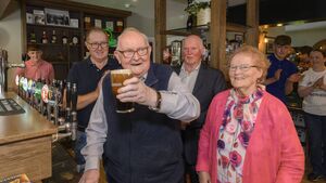 92-year-old pours first pint in major moment for Mayo pub