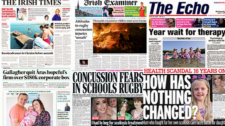 Wednesday's front pages: What the papers say