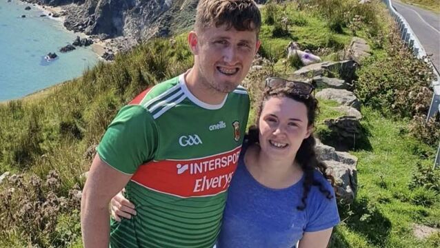 <p>Mayo native Tom Walsh with his wife Aislinn. </p>