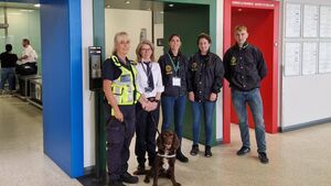 Toby the 'Search Dog' helps colleagues at Ireland West Airport Knock Toby the 'Search Dog' helps colleagues at Ireland West Airport Knock