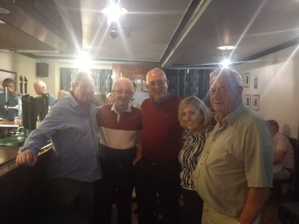 Pictured at the recent Lecarrow National School Reunion in McLoughlin's Bar, Charlestown, were, from left: Thomas Horkan, Christy Brett, Tom Cassidy, Kathleen Horan and Michael McDonnell. Pictured at the recent Lecarrow National School Reunion in McLoughlin's Bar, Charlestown, were, from left: Thomas Horkan, Christy Brett, Tom Cassidy, Kathleen Horan and Michael McDonnell.