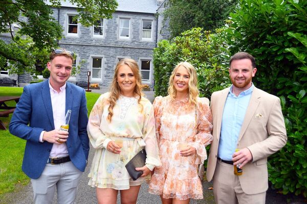Pictured at Ballina Rugby Club's annual Race Day at Mount Falcon were Eddie Dodd, Tess Reed, Caitlin Duffy and Ronan Molloy. 	Picture: John O'Grady Pictured at Ballina Rugby Club's annual Race Day at Mount Falcon were Eddie Dodd, Tess Reed, Caitlin Duffy and Ronan Molloy. 	Picture: John O'Grady