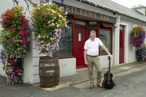 Singer songwriter Gerry Carney outside Eileen's Bar in Aghamore. Picture: John Corless Singer songwriter Gerry Carney outside Eileen's Bar in Aghamore. Picture: John Corless