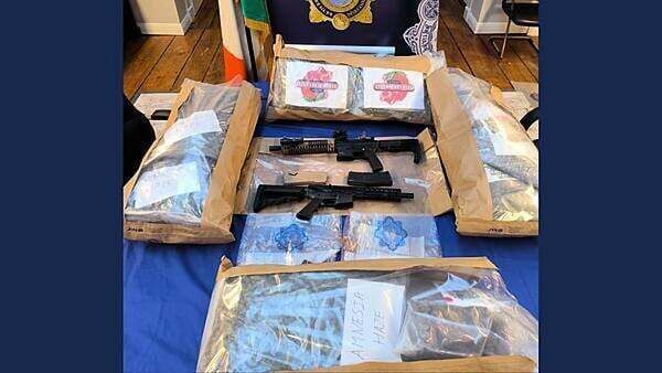 Two men arrested after €775,000 worth of cannabis and two guns seized in North Co Dublin