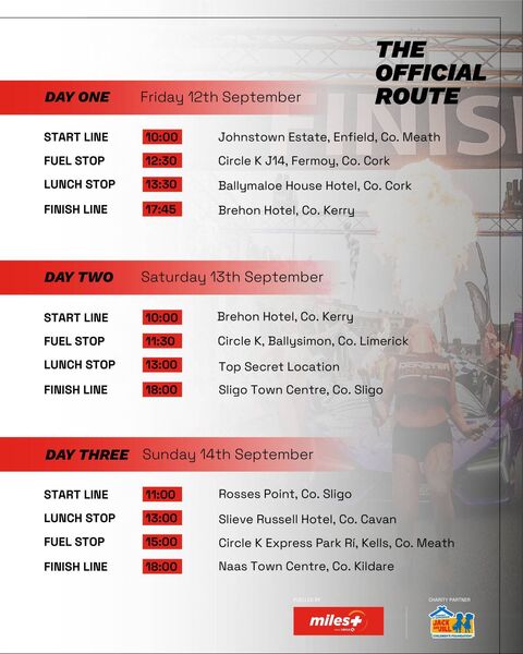 The official route. The official route.