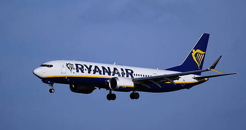 Ryanair passenger numbers up 2% in August