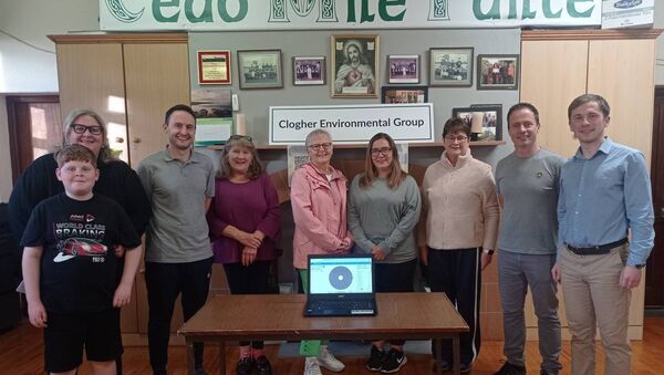 Members of the organising Committee and friends of Clogher 500 pictured after the recent draw in Clogher Community Hall.