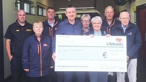 Local Notes: Profits of book presented to Ballyglass RNLI.