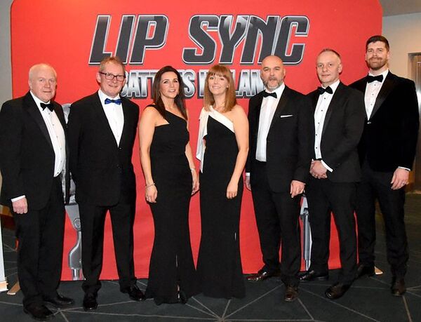Members of the committee for the Claremorris Community Sports and Recreational Centre are pictured at the hugely successful Lip Sync fundraiser earlier this year, from left: Mark Jordan, Jarlath Sweeney, Catriona Doherty, Anna Connolly, Brian Lenihan, Owen Moore and Paraic Whyte. 	 Picture: Helen Reapy
