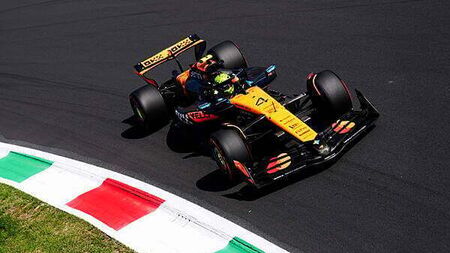 Lando Norris qualifies on front row behind Max Verstappen at Italian Grand Prix