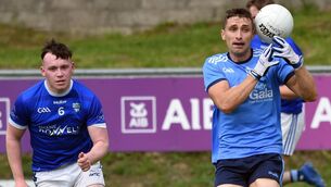 <p>Conor Igoe capped his excellent display with a goal in Bonniconlon's comfortable win against Killala on Sunday.	Picture: David Farrell Photography </p>