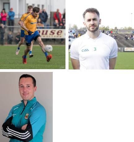 Keith Higgins' backroom team. Left from the top: Kevin McLoughlin (Knockmore), David Drake (Ballaghaderreen), Mark Ryan (Kilmeena).