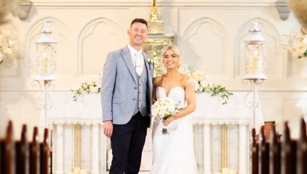 Abaigeal Doherty, Tavneena, Charlestown and Michael McDonnell Cloonfad, Roscommon, on the occasion of their wedding which took place at St James' Church, Charlestown. They are wished good health and happiness in the future and many years of wedded bliss. 
